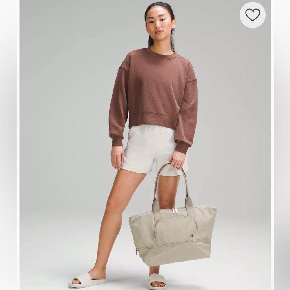 Lululemon City Adventurer Tote Bag 27L in Raw Linen